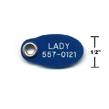 Plastic Tiny Oval, - Lucky Pet